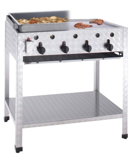 NEUMÄRKER Gas-Kombi-Standbräter - 4 Brenner nur für Propan-/Butangas 815x530x830 mm