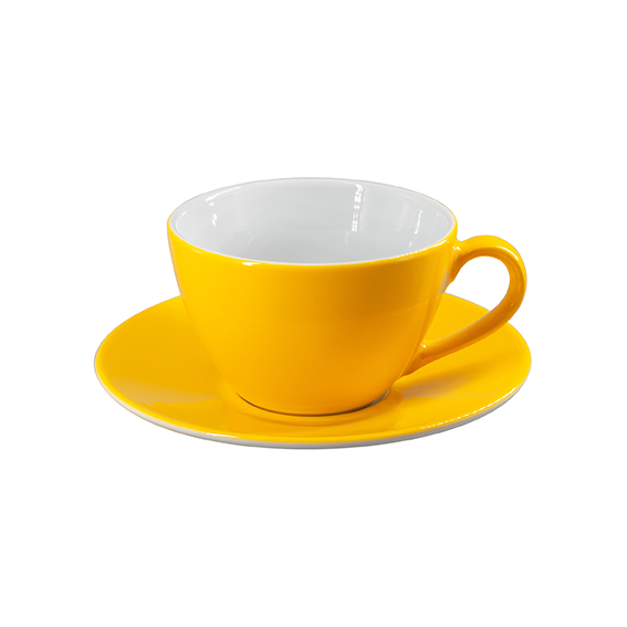 Obertasse 0,32 l - Form: Table Selection - Dekor, 79170 sonnengelb - aus Porzellan. Hersteller:, Eschenbach. "Made in Germany".