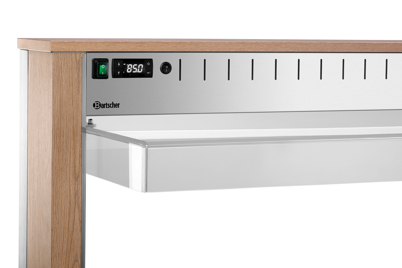 Bartscher Buffetwagen W4110-200U |Temperaturbereich von: 30 °C | Maße: 149,5 x 125x 152,0 cm. Gewicht: 133,5 kg