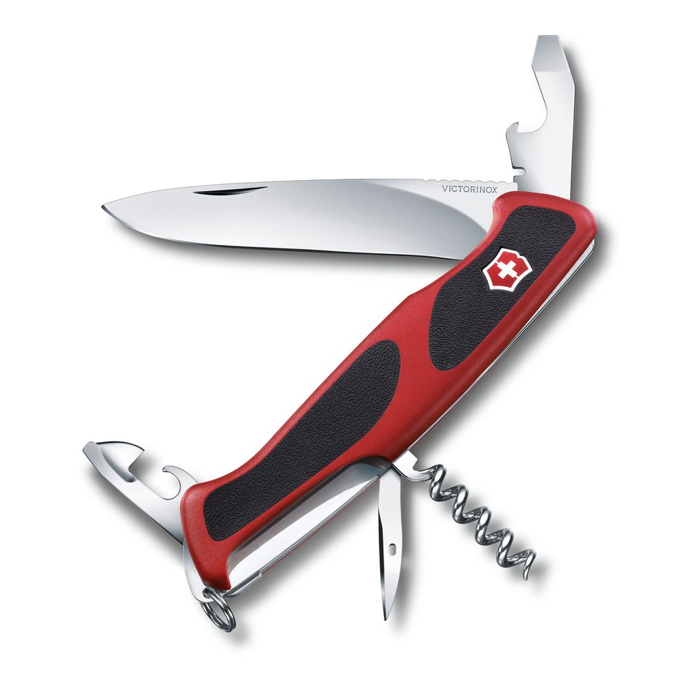 Victorinox RangerGrip Taschenmesser 68, 130mm, TASCHENMESSERhalen, rot/schwarz