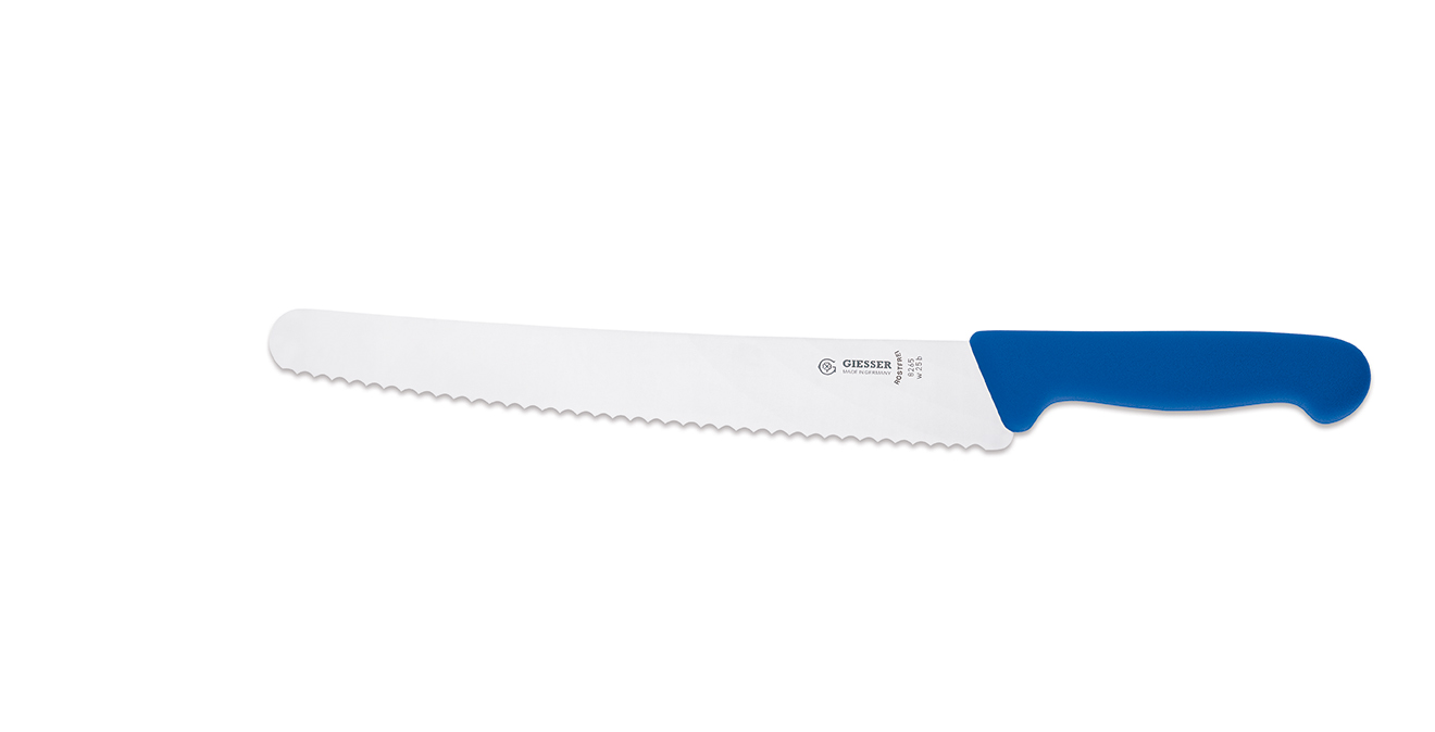 Universalmesser 25 cm, Wellenschliff, blau Giesser - Made in Germany