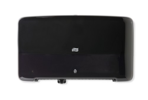 Tork Doppelrollenspender für Mini Jumbo Toilettenpapier Elevation Schwarz