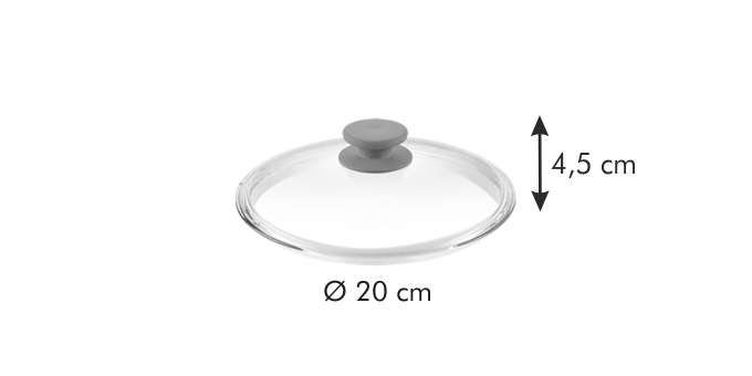 Backofenfester Deckel UNICOVER ø 20 cm