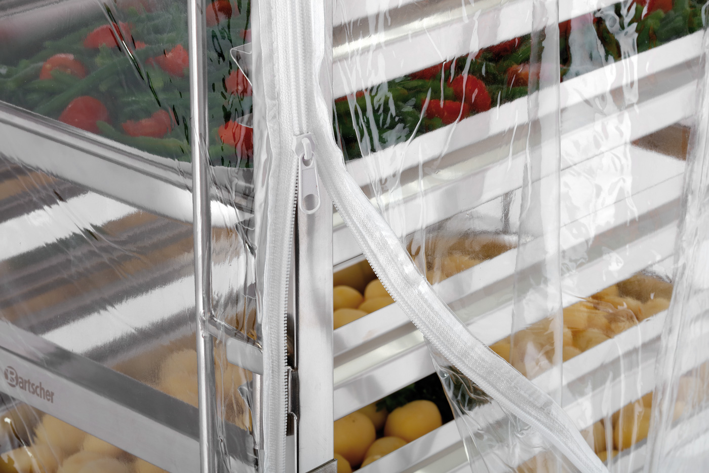 Bartscher Abdeckhaube AGN1800-1/1 | Ausgelegtfür: Gastronormwagen AGN1800-1/1 | Maße: 63 x46,5 x 174,5 cm. Gewicht: 0,81 kg