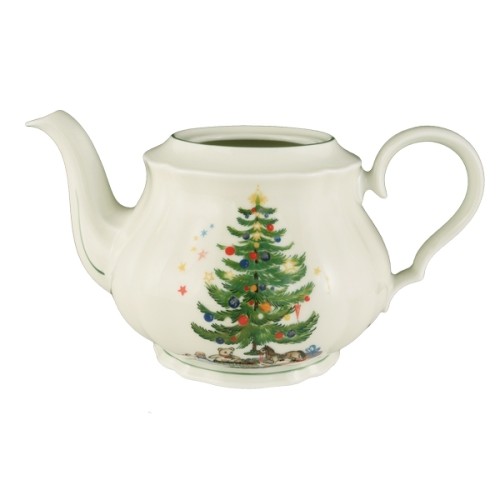 Seltmann Unterteil zur Teekanne 6 Personen, Form: Marieluise, Glasur: elfenbein, Dekor: 43607 Weihnachten