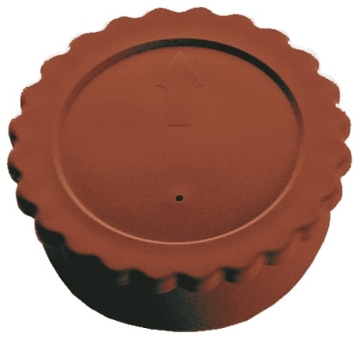 Eurodeckel zu Suppentasse Form Restaurant uni weiß Farbe: braun