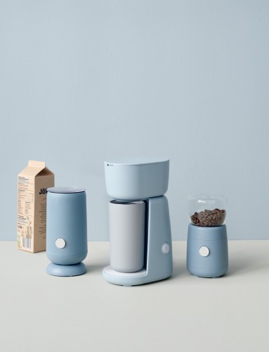 FOODIE elektrische Kaffemühle blau, Maße: 190 x 90 x 165 mm