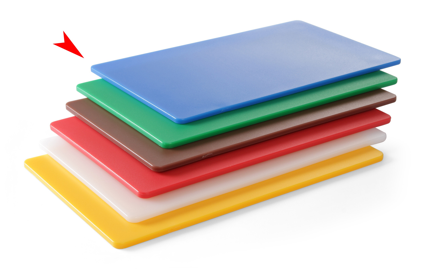 Schneidbrett HACCP Gastronorm 1/2, 26,5x32,5x0,9 cm, blau (Fisch)