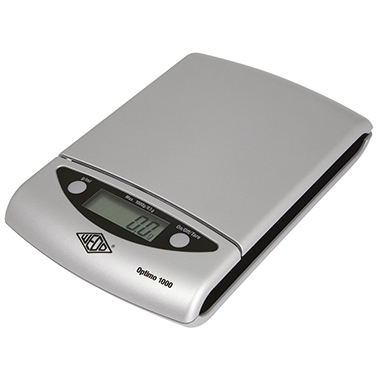 WEDO® Briefwaage Optimo 1000 1 g - 1kg ohne Netzanschluss silber