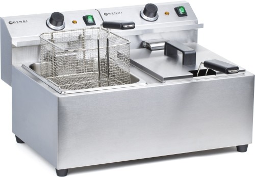 HENDI Friteuse Mastercook - 2 x 8 L - 455x605x(H)345 mm - 2x8 Liter 230 V