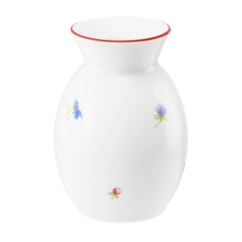 Seltmann Leuchter, rund, Form: Community, Dekor: 57388 Streublume rote Linie, hohe Kantenschlagfestigkeit, Made in Germany