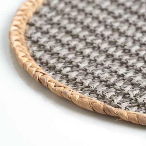 Platzset "Nature", Papier-Mix, grau. Ø: 380 mm. Höhe: 7 mm.