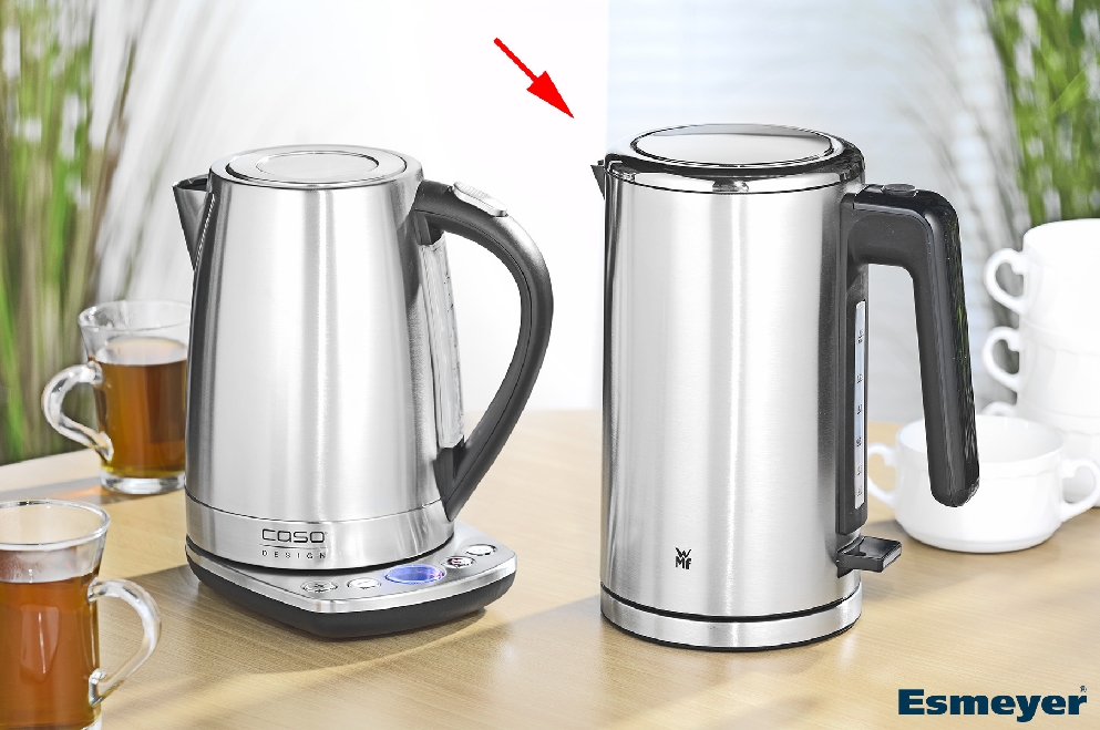 WMF Lono Wasserkocher 1,6 l kabelloser Wasserkocher Einhanddeckelöffnung per Knopfdruck