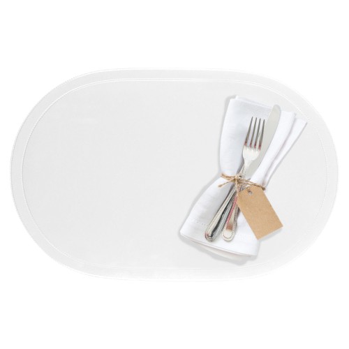Westmark Tischset »Fun« oval, 45,5 x 29 cm, weiß