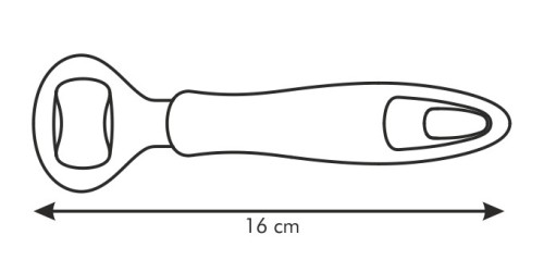 Flaschenöffner PRESTO, Farbe: weiß, Länge: 16 cm