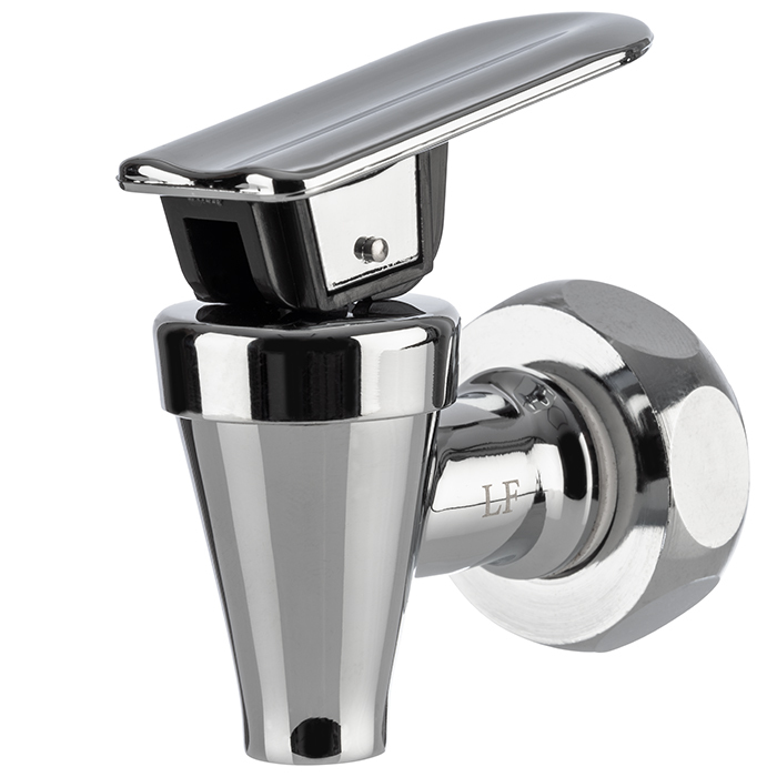 Non-Drip Hahn 5,5 x 3 cm, H: 6 cm hartverchromt für 4 Liter Saftdispenser und 3 Liter Milchkannen