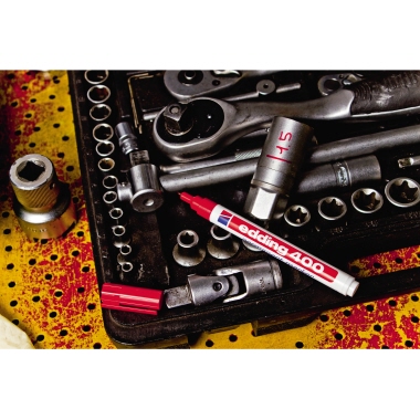 edding Permanentmarker 400 1mm farbig sortiert 10 St./Pack.