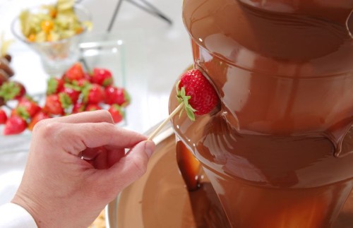 Schokobrunnen mit 6 Ebenen aus Edelstahl, 310W