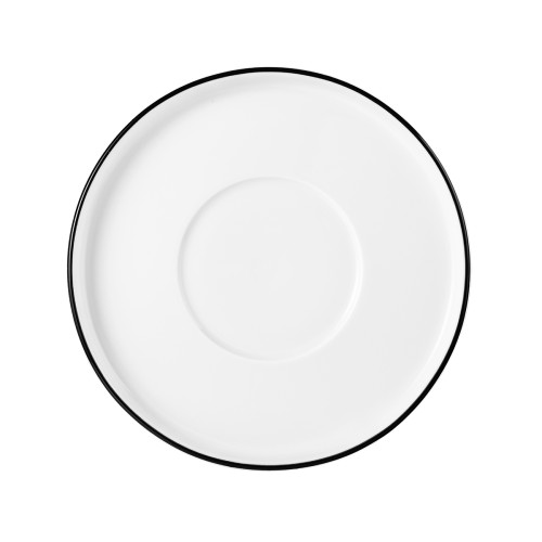 Seltmann Kombi-Untere 16 cm M5402-16, rund, Form: Good Mood, Dekor: 10826 Black Line, hohe Kantenschlagfestigkeit, Made in Germany