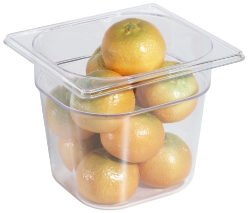 GN 1/6-Behälter aus Polycarbonat Tiefe: 10 cm, Volumen: 1,5 l, GN: 1/6