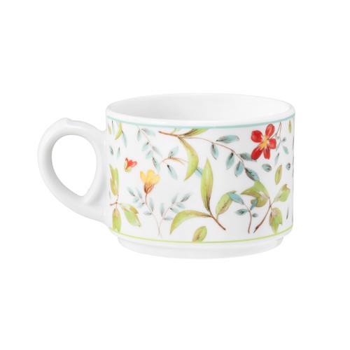Seltmann Obere zur Kaffeetasse 0,18 l, rund, Form: Community, Dekor: 57401 Landhaus, hohe Kantenschlagfestigkeit, Made in Germany