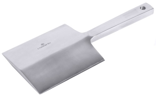 Kotelettklopfer (Gewicht: 1 kg) aus massivem Edelstahl 18/0, hochglänzend Fläche: 13 cm x 11,5 cm, Gesamtlänge: 28 cm