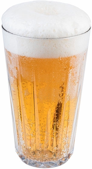 Trinkbecher -CRYSTAL- Ø 9 cm, H: 15,5 cm Tritan, transparent, Inhalt: 0,5 Liter, BPA-Frei stoßfest, stapelbar, spülmaschinengeeignet