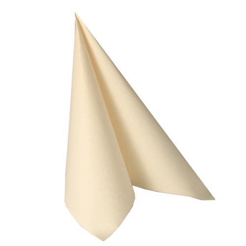 50 Servietten "ROYAL Collection" 1/4-Falz 48 cm x 48 cm champagner von PAPSTAR