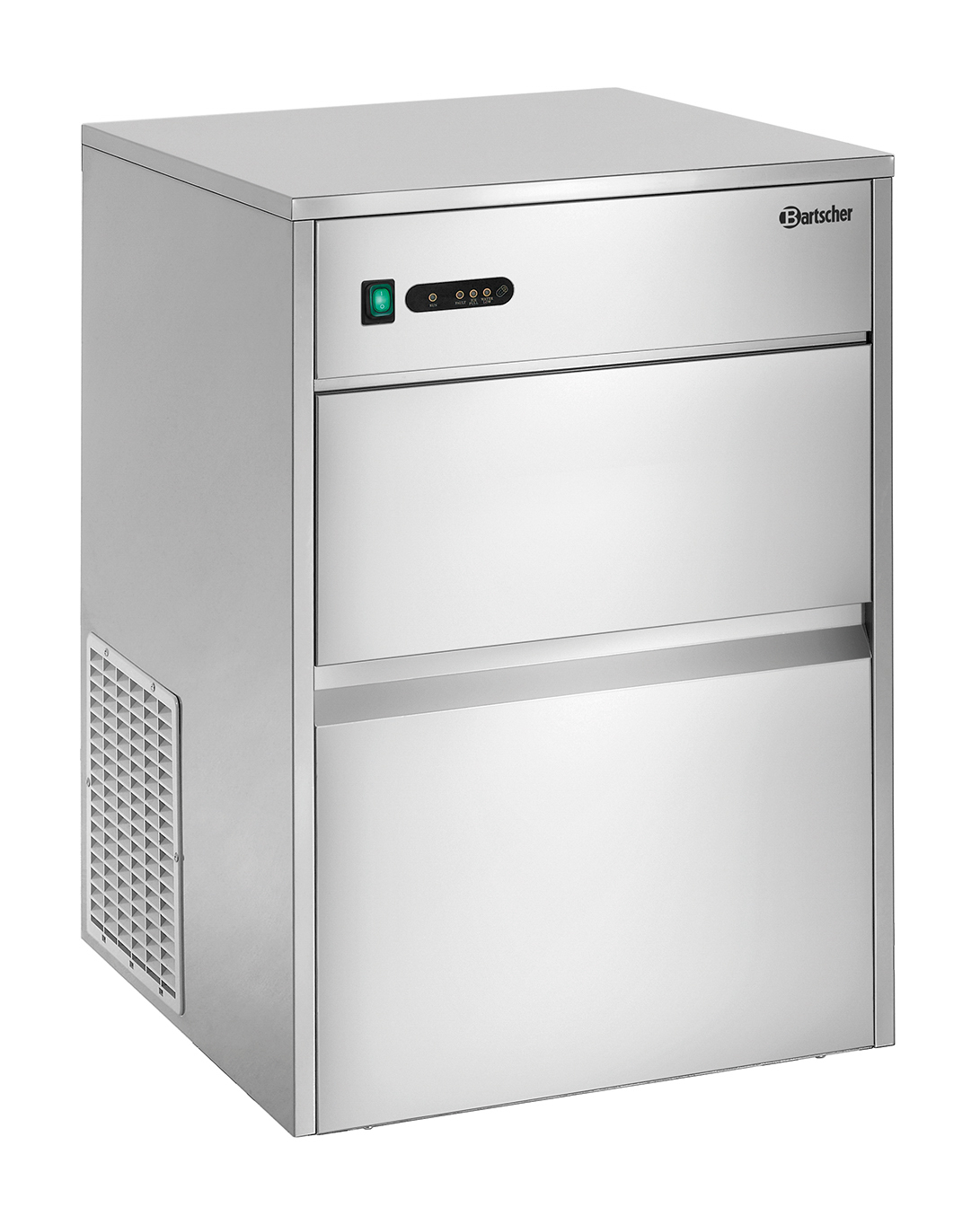 Bartscher Eiswürfelbereiter C26 |Füllstandssensor: Ja | Maße: 39,5 x 55,1 x 67,3cm. Gewicht: 25,6 kg