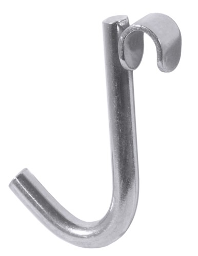 Zusätzliche Haken zu Hängeleiste hochglänzend, zur Wandmontage, mit verschiebbaren Haken, ganz aus Edelstahl 18/10