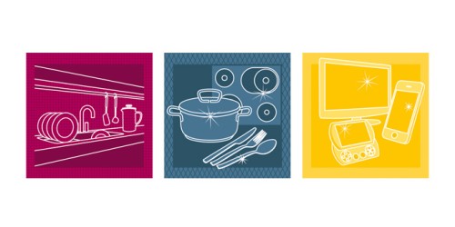 Haushalts-Putztücher CLEAN KIT, Set 3 St.