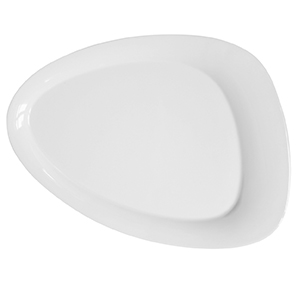 Teller flach 38 cm - Form: Calla - weiss - aus, Porzellan. Hersteller: Eschenbach. "Made in, Germany".