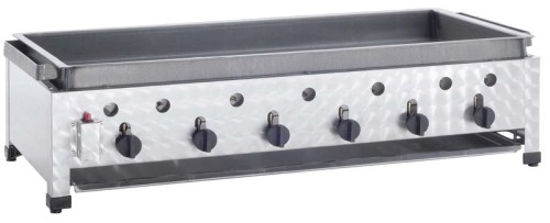 NEUMÄRKER Gas-Kombi-Tischbräter - 6 Brenner nur für Propan-/Butangas 1145x530x280 mm