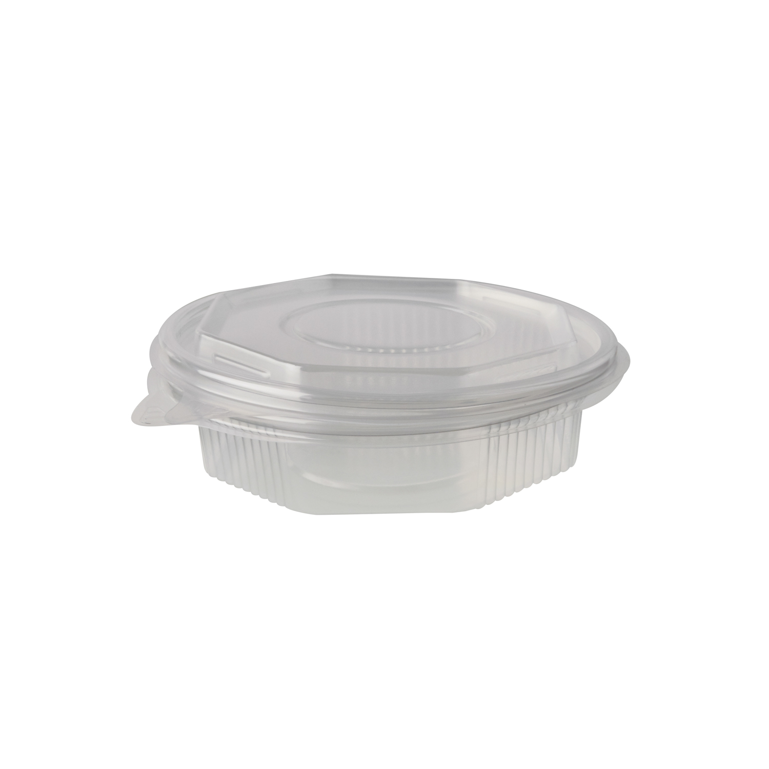 50 Verpackungsbecher mit Klappdeckeln, PP 8-eckig 250 ml 2,8 cm x 11 cm x 11 cm transparent von Starpak