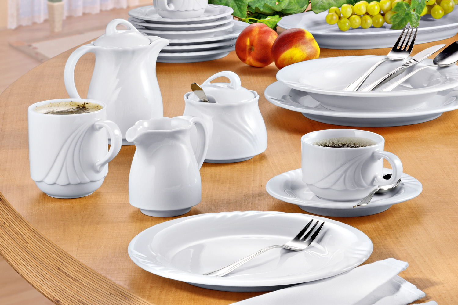 Suppenuntertasse AMBIENTE, Durchmesser: 15 cm, uni weiß, Eschenbach,