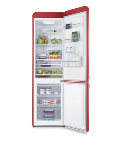 Severin Retro Kombi Total No Frost, neue EEK: E, 250L (180/70), Total Nofrost, Veggibox, Zerobox