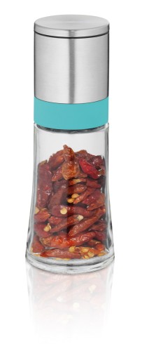 KELA Salz-/Pfeffermühle Matteo Glas transparent 13,0cm 5,0cmØ 75,0ml