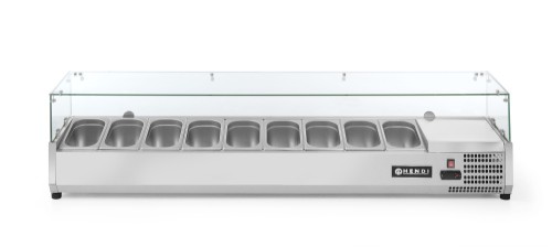 HENDI Aufsatzkühlvitrine - 230 V - 9 x GN 1/4 - 161 W