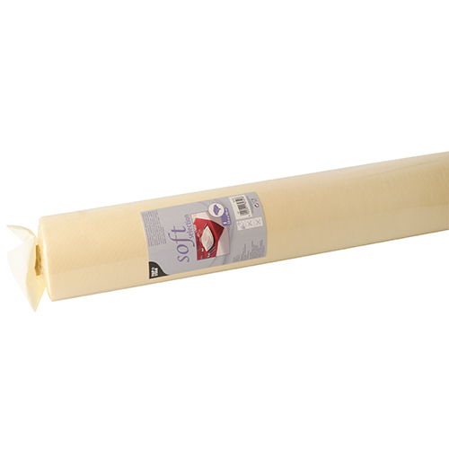 Tischdecke, stoffähnlich, Vlies "soft selection" 25 m x 1,18 m creme von PAPSTAR