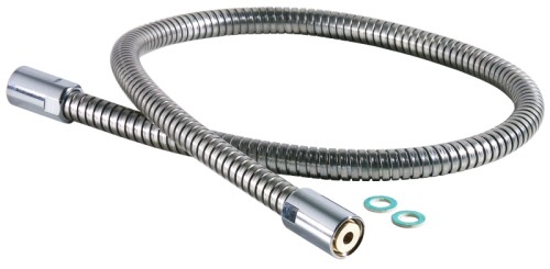 Brauseschlauch 1/2 aus Edelstahlgewebe, mit Kunststoff ummantelt, passend zu den Geschirrbrausen Länge: 100 cm [Brausen dienen nur