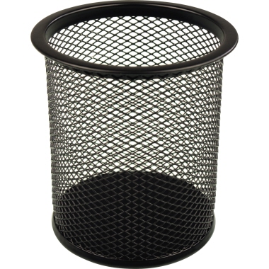 helit Stifteköcher Mesh 9 x 10 cm (Ø x H) Metall schwarz