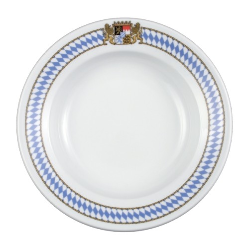 Seltmann Teller tief 23 cm Fahne, Form: 1/2 Dick, Dekor: 27110 Bayern