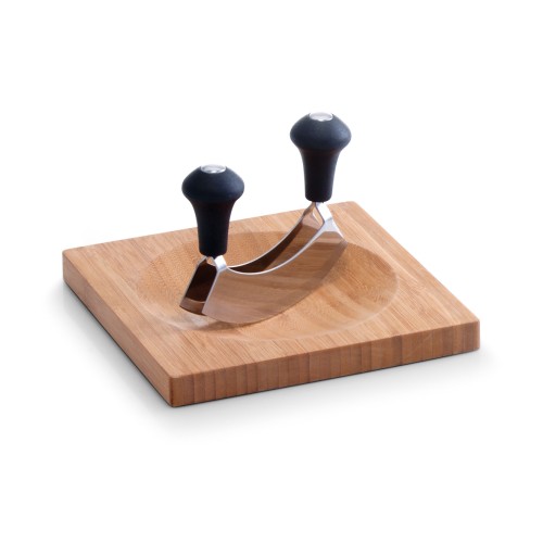 Zeller Kräuterbrett mit Wiegemesser, Bamboo