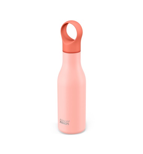 Joseph Joseph Loop Vakuumisolierte Trinkflasche 500 ml - Koralle