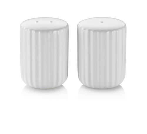 KELA Salz- und Pfefferstreuer Maila Keramik weiß matt 2er Set 7,0cm 5,0cmØ