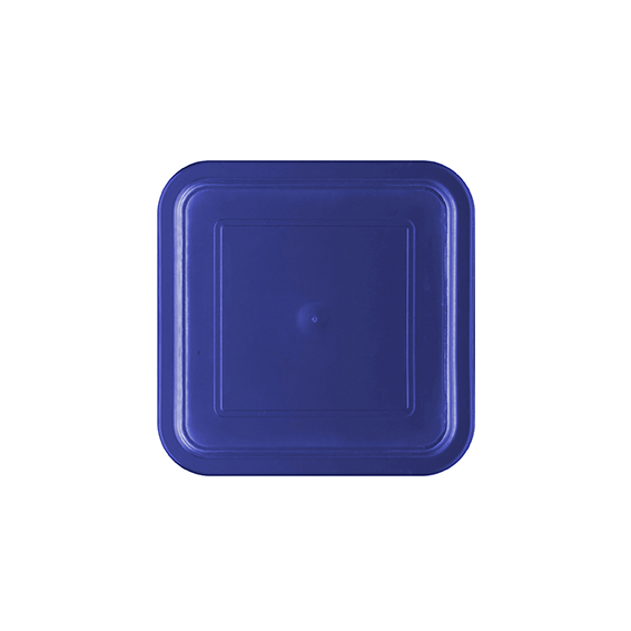 Kunststoffdeckel eckig 11 x 11 cm - blau - Form: System. Hersteller: Eschenbach. "Made in Germany".