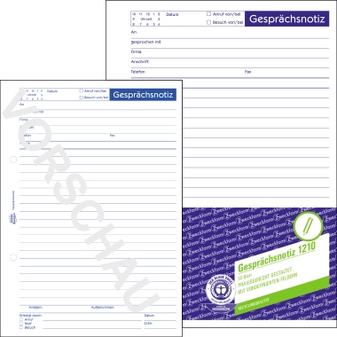 Avery Zweckform Gesprächsnotiz DIN A5 50 Bl.