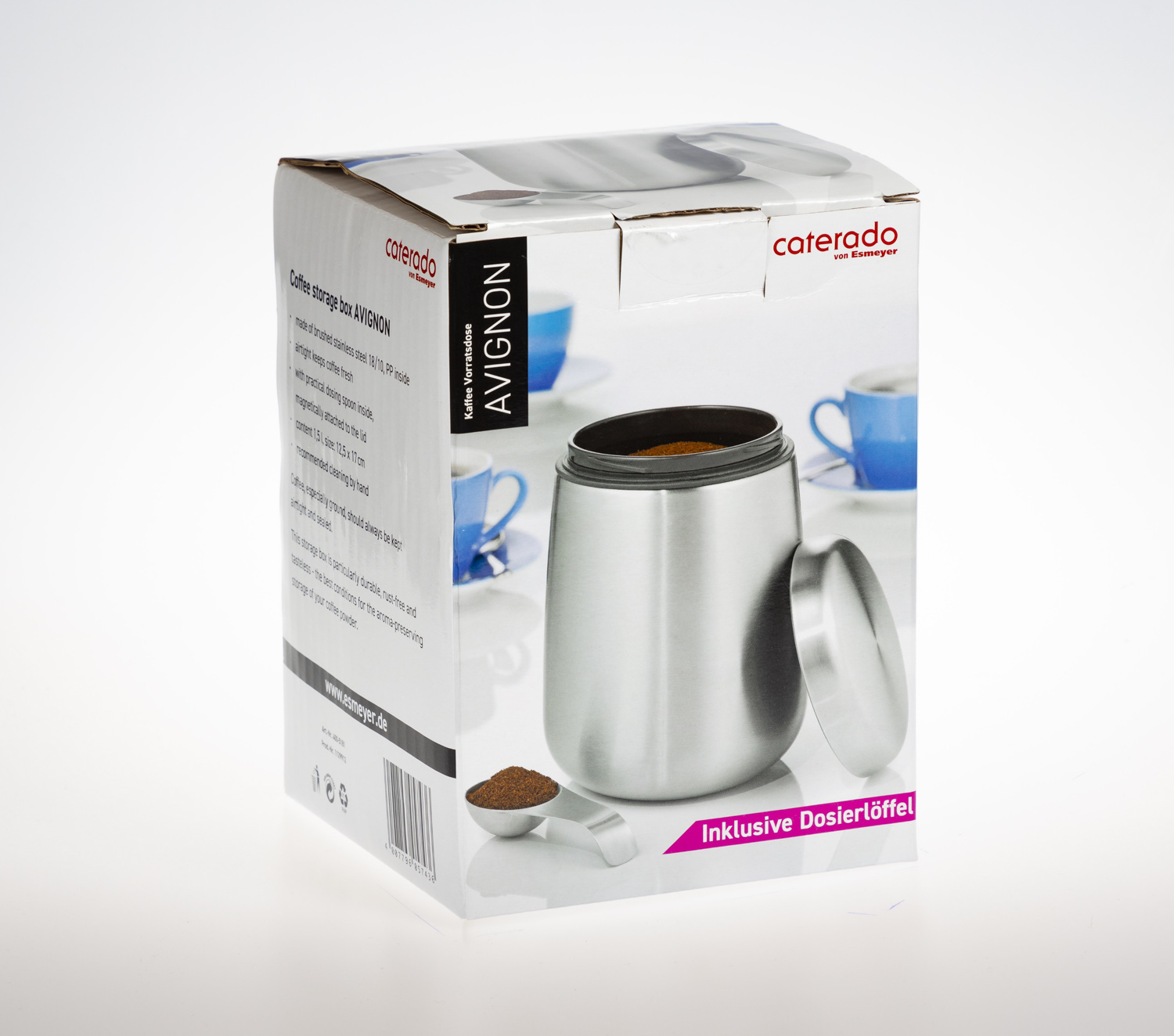 Vorratsdose AVIGNON, Inhalt 1,5 Liter Edelstahl