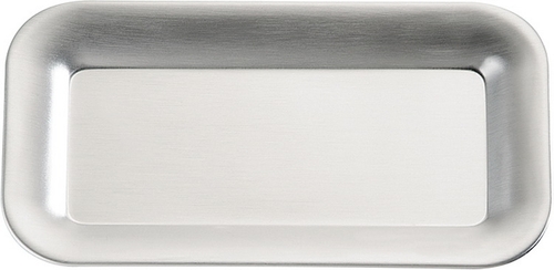 Tablett -PURE- 20 x 11 cm Edelstahl, matt poliert spülmaschinengeeignet stapelbar