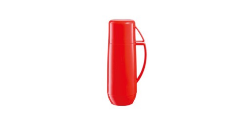 Isolierflasche mit Tasse FAMILY COLORI 0,5 l, rot
